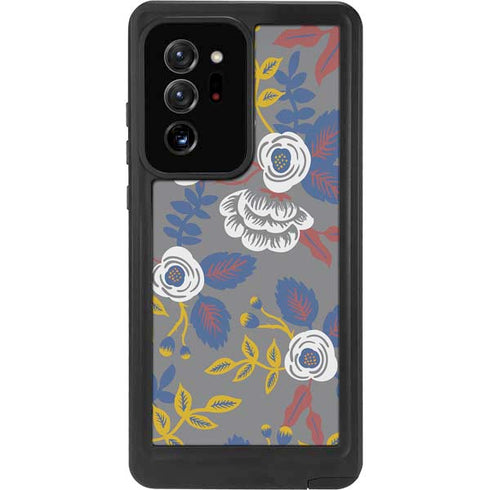 Autumn Grey Floral Galaxy Note20 Ultra 5G Waterproof Case